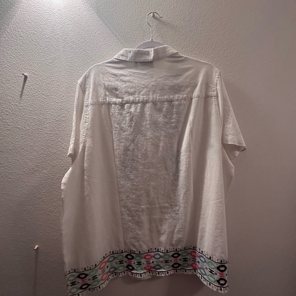 Men’s large Aztec print button up - Picture 2 of 2